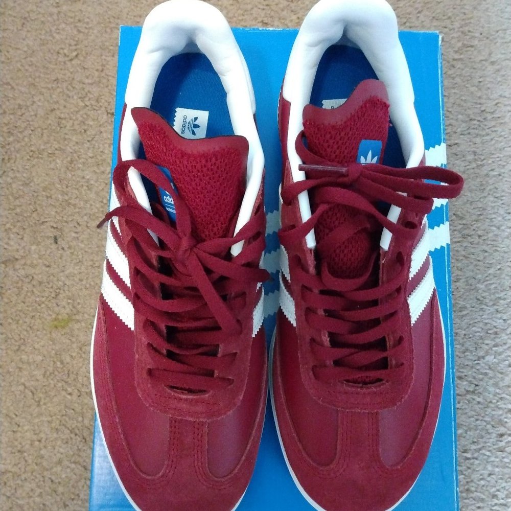 Unisex Wine Suede & leather Samba ADV Sneakers